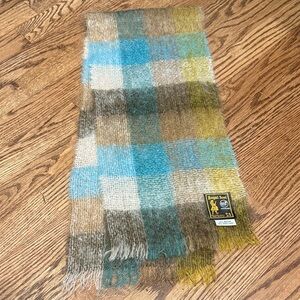 Colorful Plaid Wool Scarf
